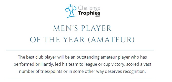 Challenge Sponsor National Rugby Award