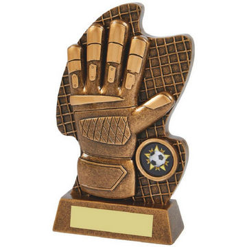 Resin Goalkeeper Glove Trophy Resin Goalkeeper Glove Trophy