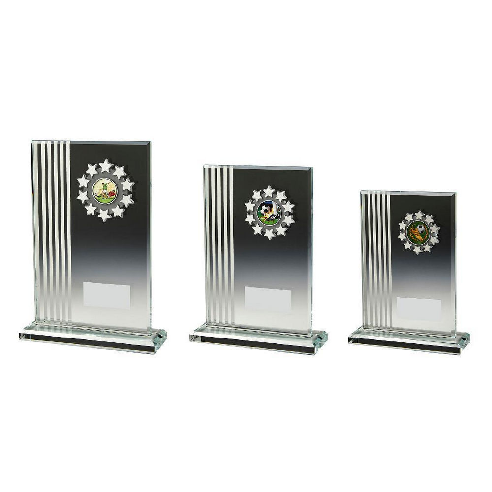 Crystal Stripe Football Award Crystal Stripe Football Award