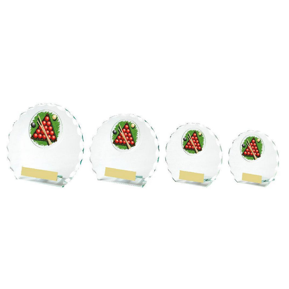 Circular Jade Glass Snooker Award Circular Jade Glass Snooker Award