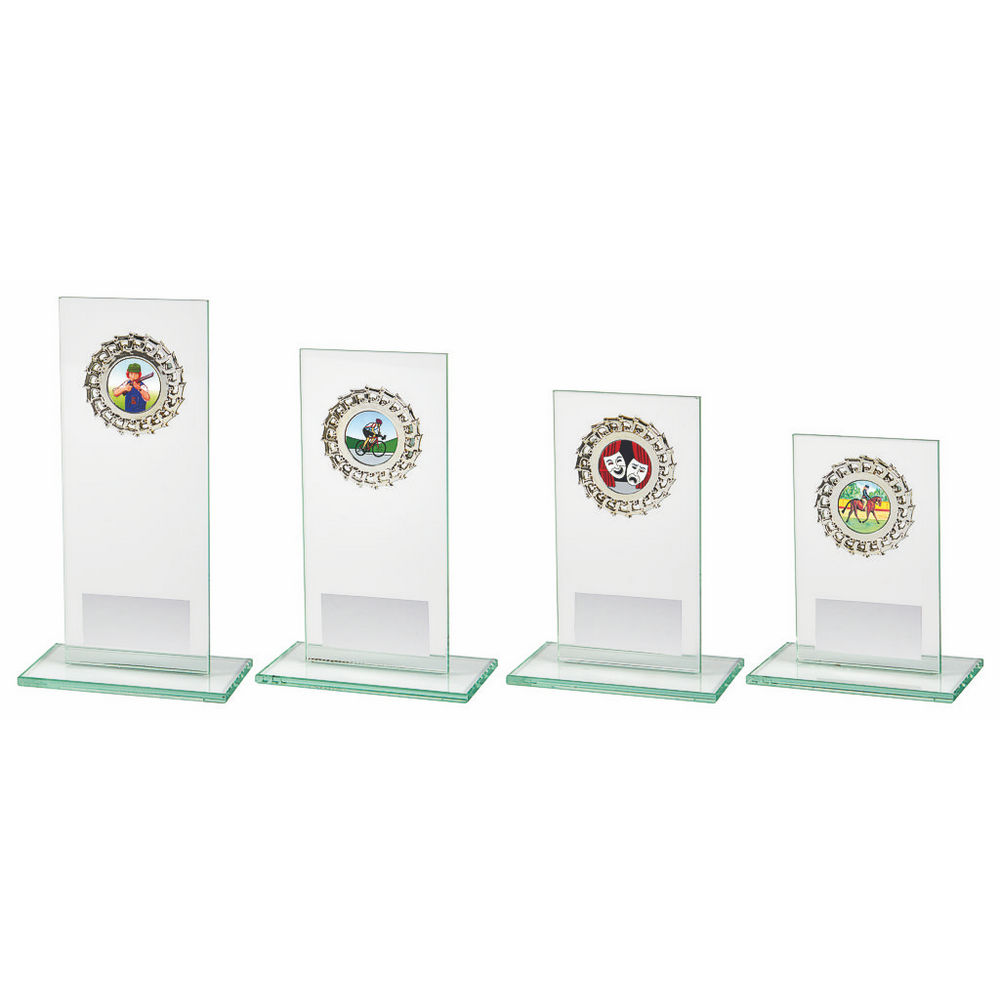 Jade Glass Upright Stand Award Jade Glass Upright Stand Award