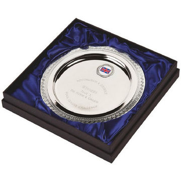Silver Plated Salver in Presentation Case Silver Plated Salver in Presentation Case