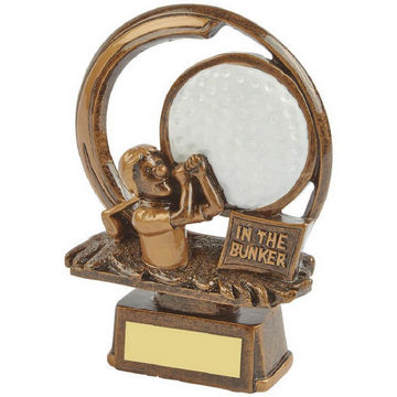 In the Bunker - Novelty Golf Trophy In the Bunker - Novelty Golf Trophy