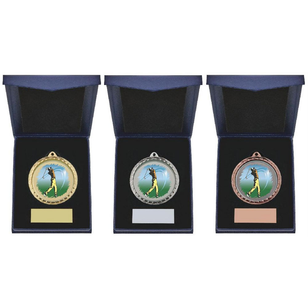 Golf (M) Insert Medal in Presentation Case Golf (M) Insert Medal in Presentation Case