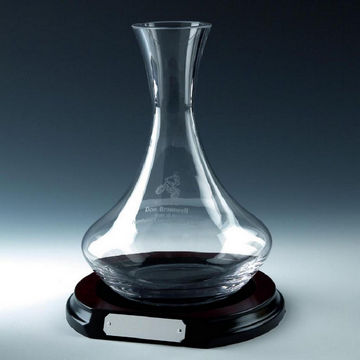 Wine Decanter on Wood Base Wine Decanter on Wood Base