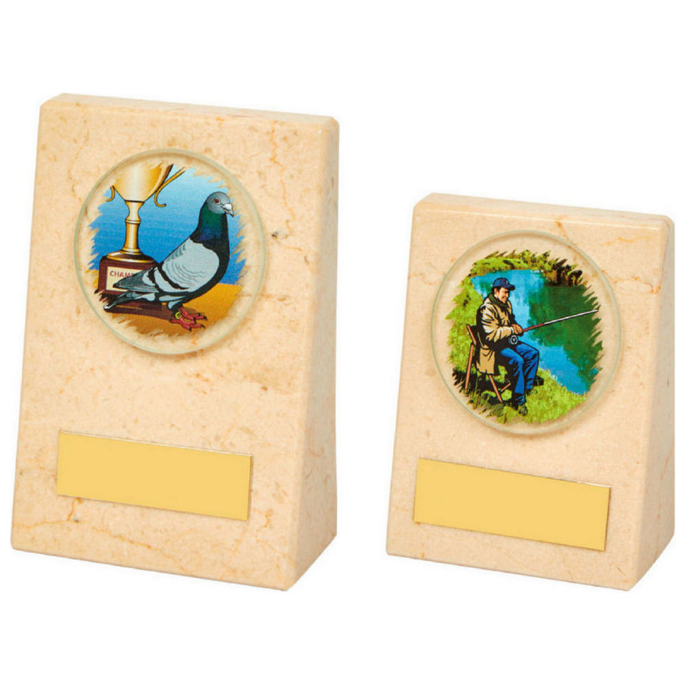 Cream Marble Wedge with Glass Trim of your Choice Cream Marble Wedge with Glass Trim of your Choice