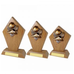 Football Boot & Ball Wood Stand