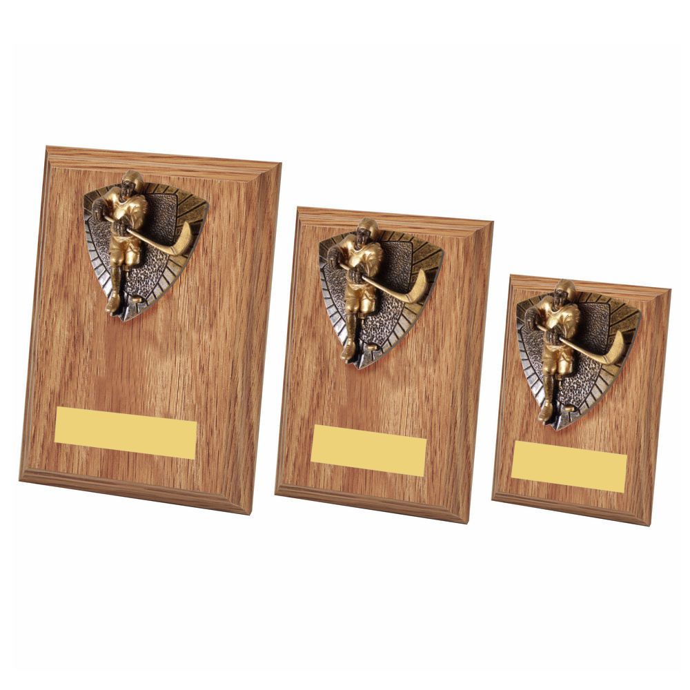Ice Hockey Wood Plaque