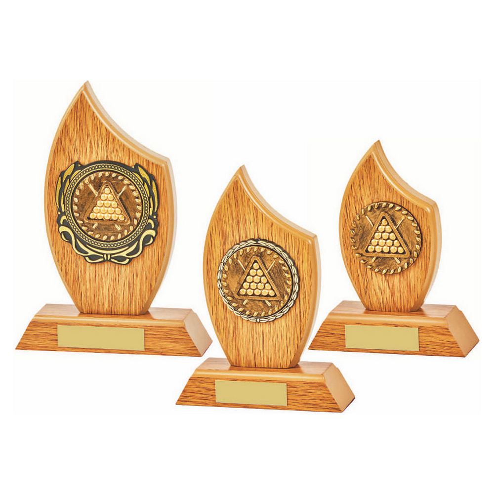 Light Oak Flame Award - Snooker/Pool Light Oak Flame Award - Snooker/Pool