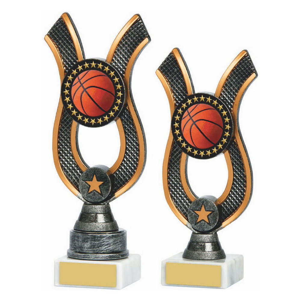 Antique Silver Ribbon Award - Basketball Antique Silver Ribbon Award - Basketball