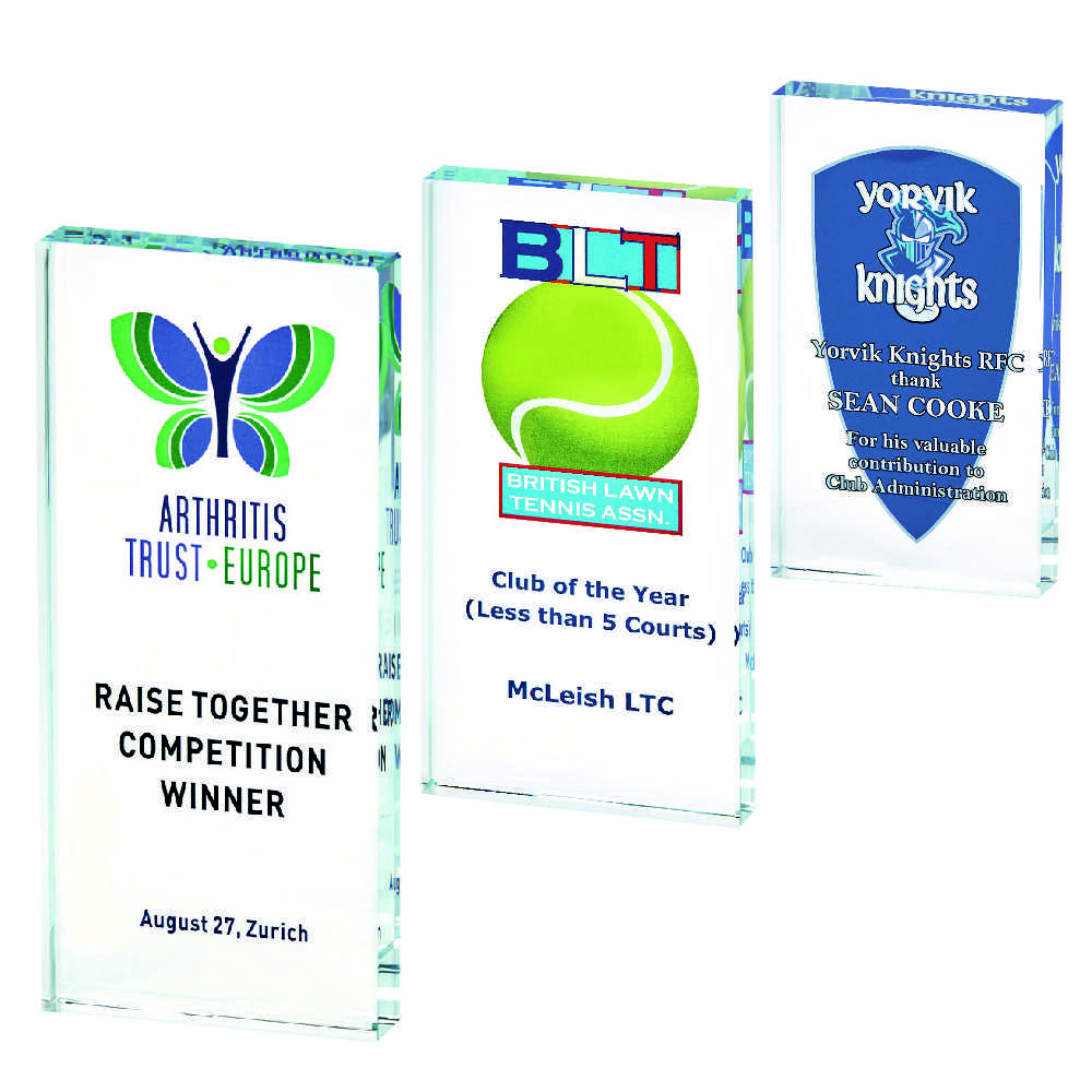 Crystal Rectangle Award for Colour Printing (In Presentation Case) - Thickness 20mm Crystal Rectangle Award for Colour Printing (In Presentation Case) - Thickness 20mm