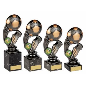 Gunmetal Football Boot Ball on Marble