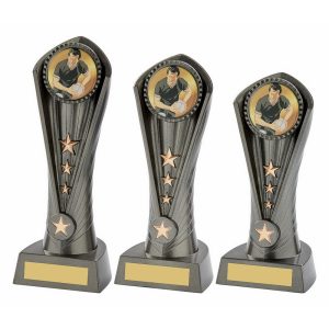 Gun Metal Silver "Cobra" Male Rugby Award