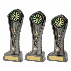 Gun Metal Silver "Cobra" Dartboard Award Gun Metal Silver "Cobra" Dartboard Award