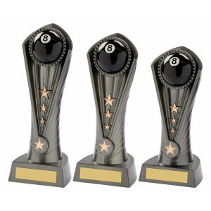 Gun Metal Silver "Cobra" Pool Award