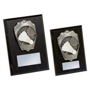 Antique Silver Badminton, Black Wood Award Antique Silver Badminton, Black Wood Award