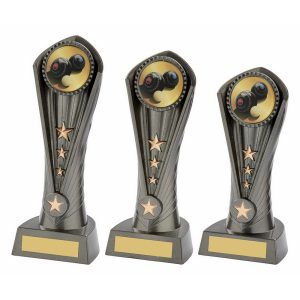 Gun Metal Silver "Cobra" Lawn Bowls Award Gun Metal Silver "Cobra" Lawn Bowls Award