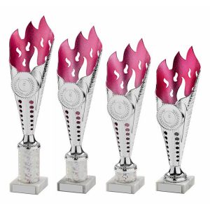 Silver/Pink Flame Sculpture Award Silver/Pink Flame Sculpture Award