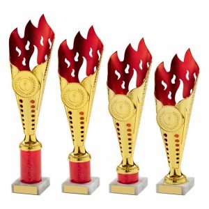 Gold/Red Flame Sculpture Award Gold/Red Flame Sculpture Award
