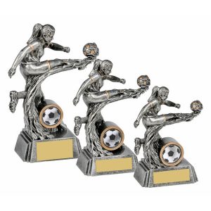 Silver Female Action Flame Resin