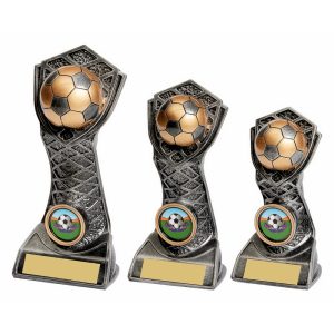 Silver/Gold Football Shield Tower