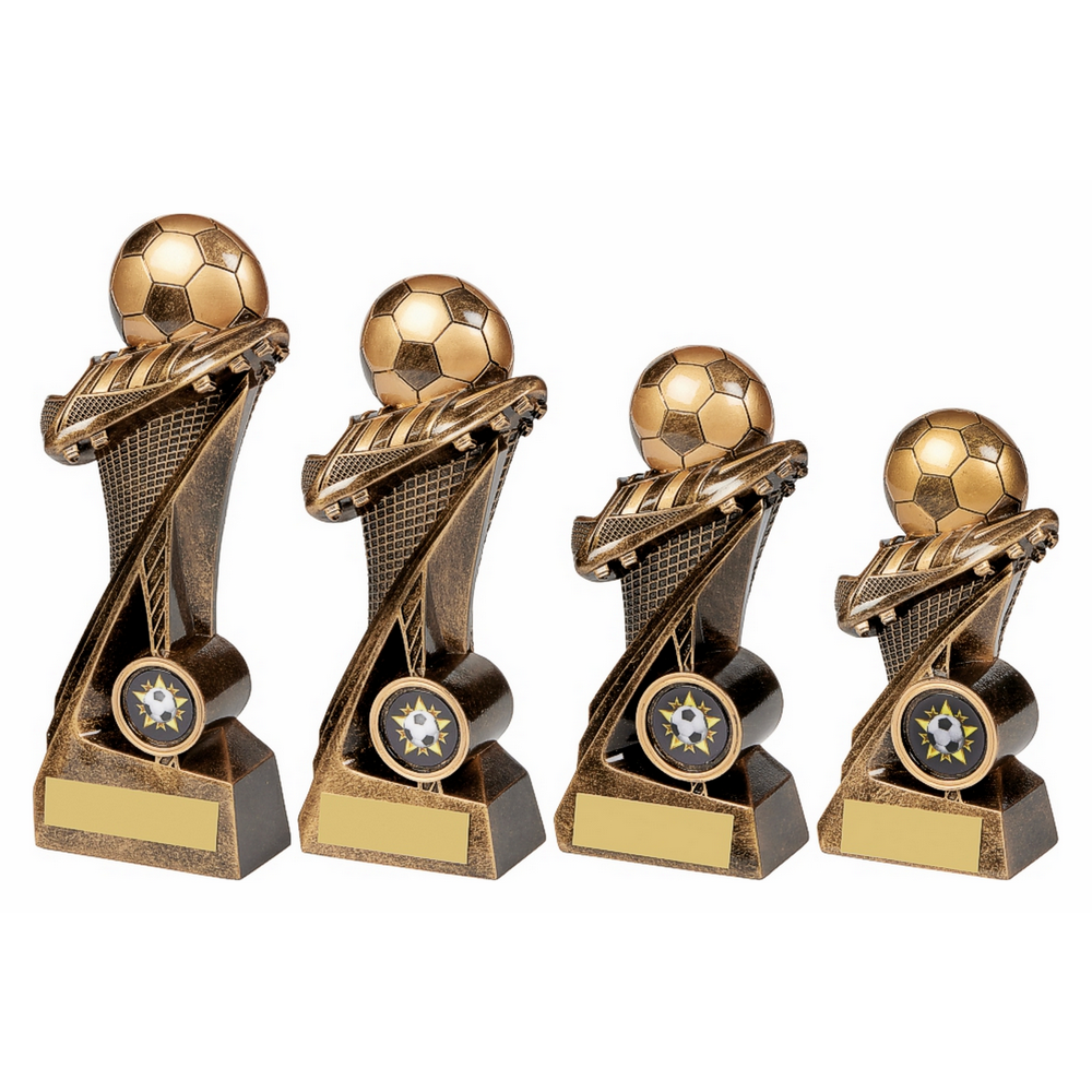 Antique Gold Football Tower Boot/Ball Antique Gold Football Tower Boot/Ball