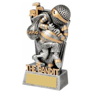 Antique Silver Golf Ball Head - THE BANDIT