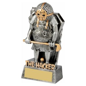 Antique Silver Golf Ball Head - THE HACKER