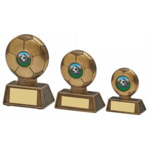 Antique Gold Resin Football