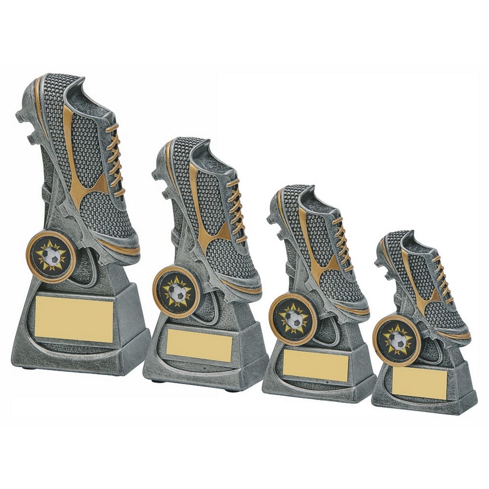 Antique Silver Football Boot Resin Antique Silver Football Boot Resin