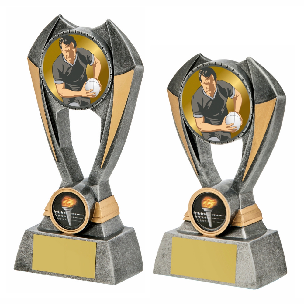 Male Antique Silver Rugby Resin Male Antique Silver Rugby Resin