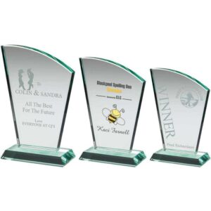 JADE GLASS SAIL PLAQUE (15mm THICK) JADE GLASS SAIL PLAQUE (15mm THICK)