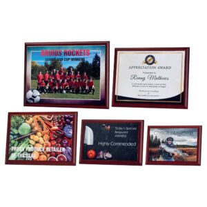 ROSEWOOD PLAQUE WITH WHITE SUBLIMATION FRONT (LANDSCAPE) ROSEWOOD PLAQUE WITH WHITE SUBLIMATION FRONT (LANDSCAPE)