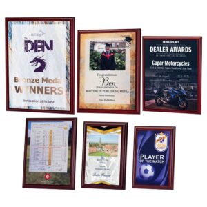 ROSEWOOD PLAQUE WITH WHITE SUBLIMATION FRONT (PORTRAIT) ROSEWOOD PLAQUE WITH WHITE SUBLIMATION FRONT (PORTRAIT)