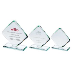 JADE GLASS STANDARD DIAMOND PLAQUE (10mm THICK) JADE GLASS STANDARD DIAMOND PLAQUE (10mm THICK)