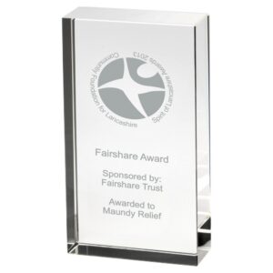 CLEAR GLASS RECTANGLE BLOCK IN BOX (32mm THICK) CLEAR GLASS RECTANGLE BLOCK IN BOX (32mm THICK)