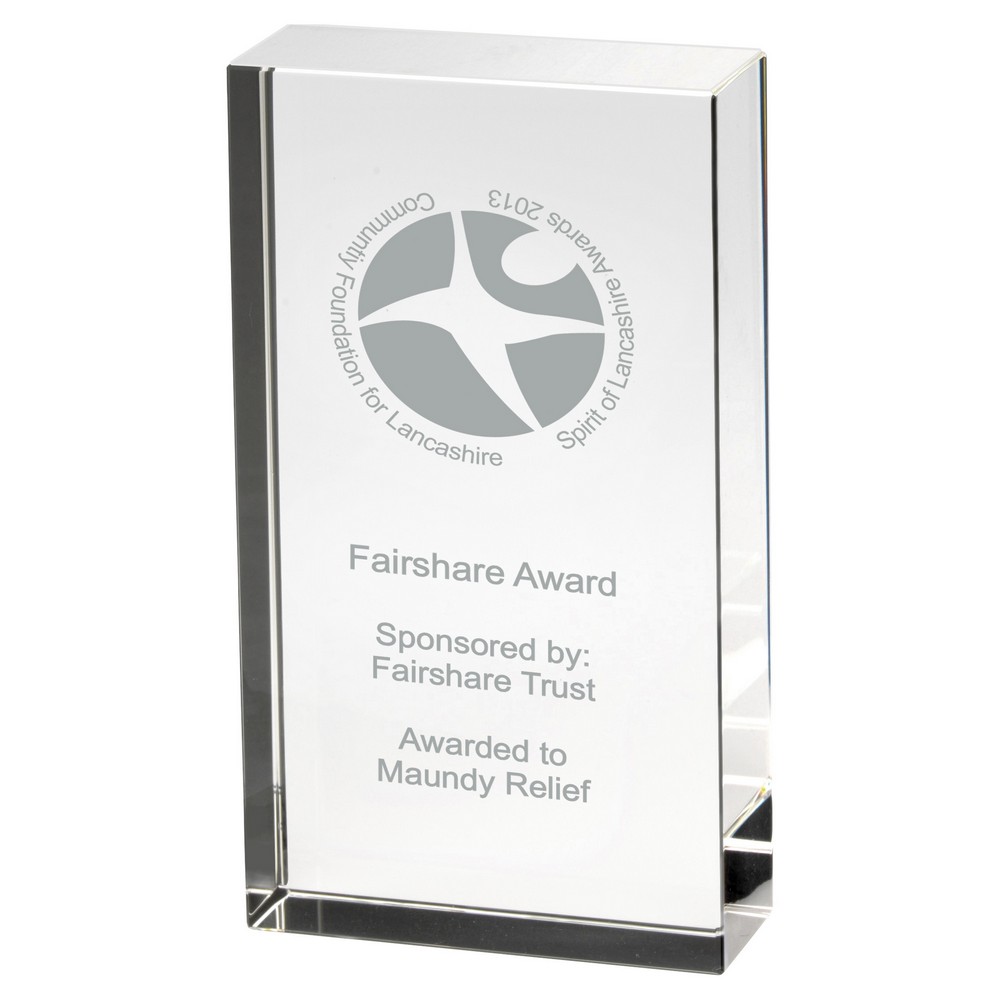 CLEAR GLASS RECTANGLE BLOCK IN BOX (32mm THICK) CLEAR GLASS RECTANGLE BLOCK IN BOX (32mm THICK)