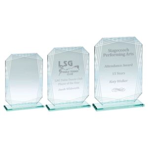 JADE GLASS RECTANGLE WITH SILVER LINED EDGES (4mm THICK) JADE GLASS RECTANGLE WITH SILVER LINED EDGES (4mm THICK)