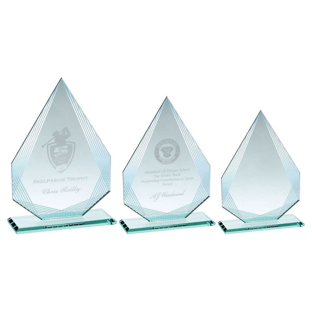 JADE GLASS DIAMOND WITH SILVER LINED EDGES (4mm THICK) JADE GLASS DIAMOND WITH SILVER LINED EDGES (4mm THICK)