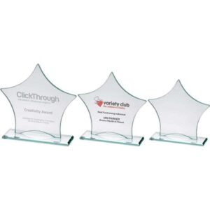 JADE GLASS STAR PLAQUE (6mm THICK) JADE GLASS STAR PLAQUE (6mm THICK)