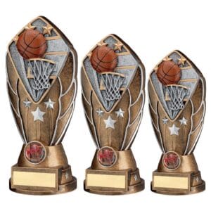 BRZ/SILV DIAMOND COLUMN + 'BASKETBALL' DISC & PLATE BRZ/SILV DIAMOND COLUMN + 'BASKETBALL' DISC & PLATE