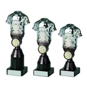 Silver/Black Football Shirt Trophy