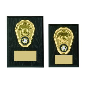 Black Wood Plaque with Football Trim