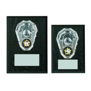 Black Wood Plaque with Football Trim