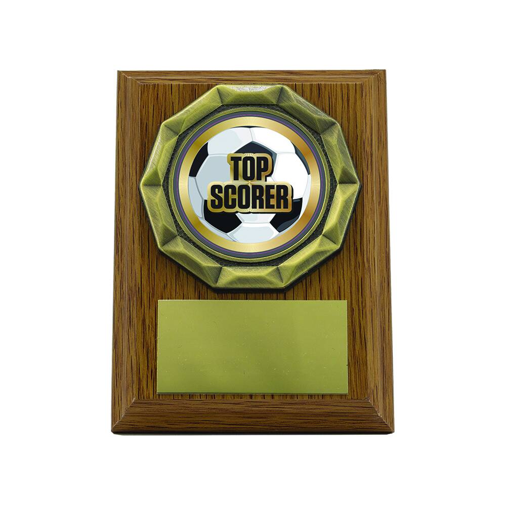 Light Oak Plaque with Top Scorer Trim Light Oak Plaque with Top Scorer Trim