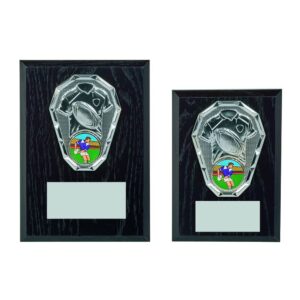 Black Wood Effect Plaque + Silver Rugby Trim Black Wood Effect Plaque + Silver Rugby Trim