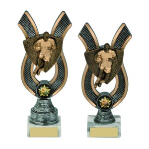 Gold/Silver Rugby Ribbon Trophy (Male) Gold/Silver Rugby Ribbon Trophy (Male)