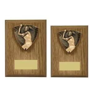 Light Oak Foil Plaque + Female Cricket
