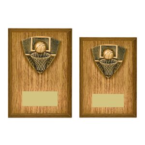 Basketball Light Oak Foil Plaque Basketball Light Oak Foil Plaque