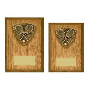 Tennis Wood Effect Plaque